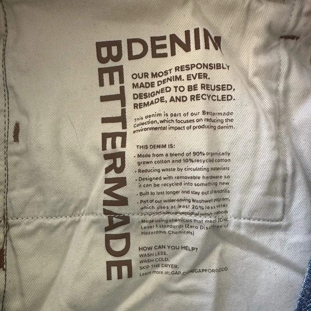 Gap Bettermade Organic Cotton '90s Loose Denim Jeans, Dark Wash, Size 32/30, NWT